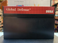 Global Defense with Box (SEGA Master System, Video Game) Tested Working