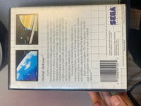 Global Defense with Box (SEGA Master System, Video Game) Tested Working