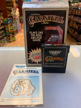 Carnival with Box (Coleco ColecoVision, Video Game) Tested Working