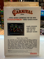 Carnival with Box (Coleco ColecoVision, Video Game) Tested Working