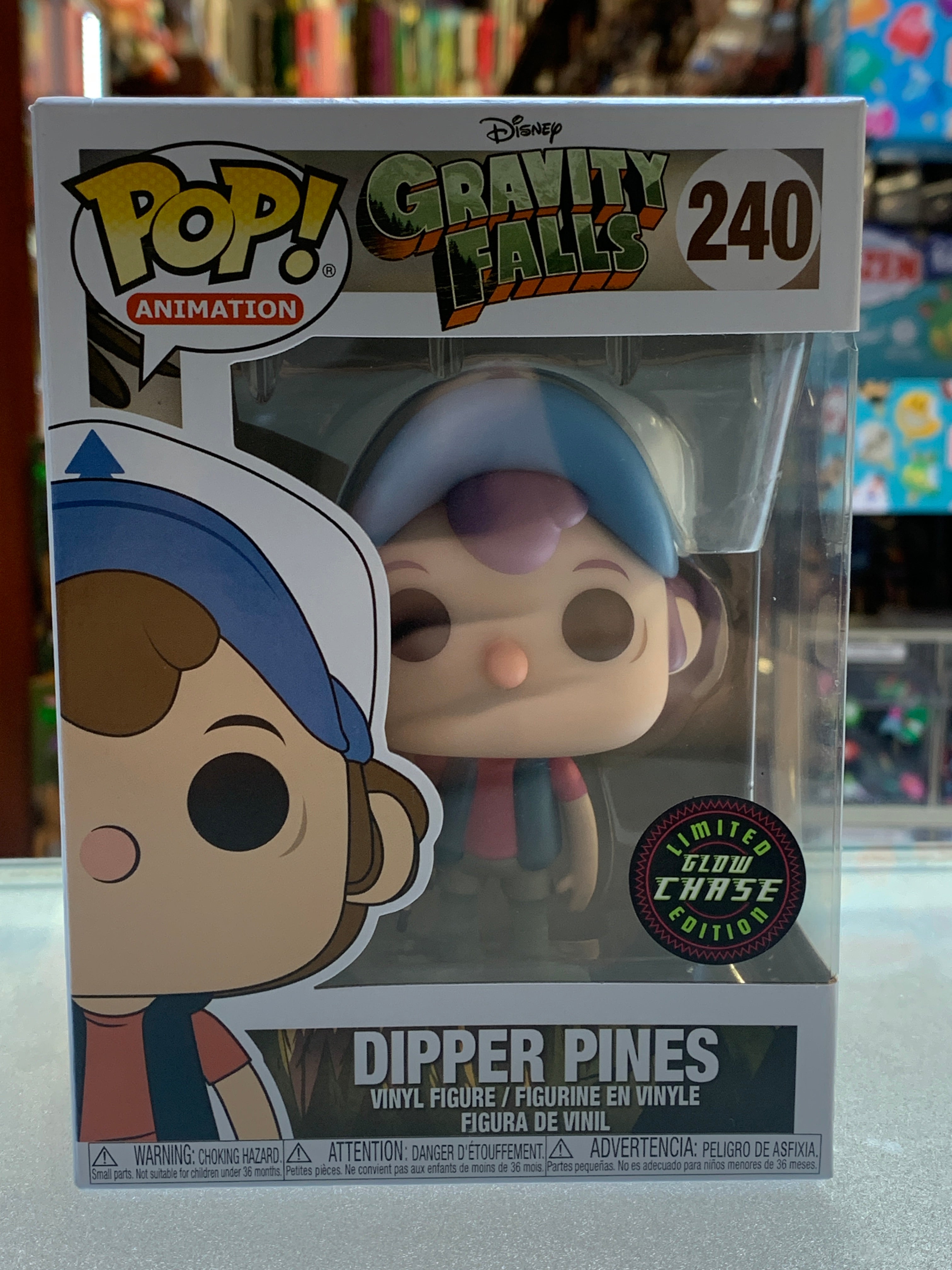 Funko Pop! Glow-in-the-Dark high quality Dipper Pines #240 [CHASE] OLD PRINT *2017*