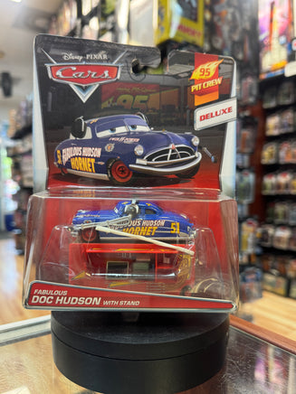 Fabulous Doc Hudson with Stand Deluxe (Pixar Cars, Mattel) SEALED