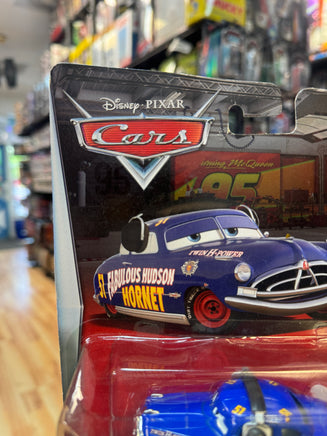Fabulous Doc Hudson with Stand Deluxe (Pixar Cars, Mattel) SEALED