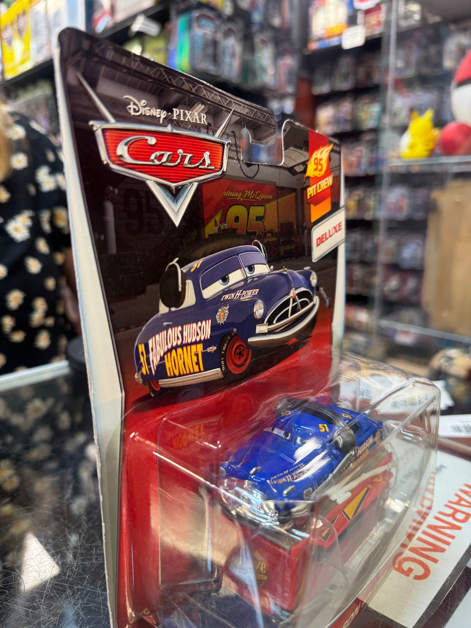 Fabulous Doc Hudson with Stand Deluxe (Pixar Cars, Mattel) SEALED