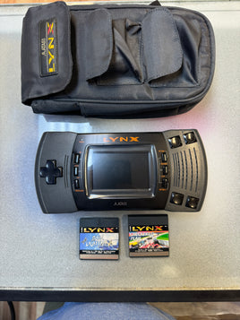 Atari Lynx Handheld with Games (Atari, Vintage Games) *MODDED- New Caps - IPS*