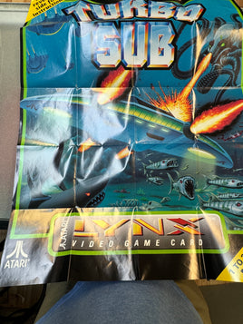 Turbo Sub with Poster (Atari LYNX, Vintage Games)