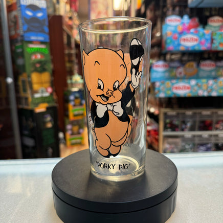 Porky Pig Portrait (Vintage Happy Meal Glasses, Looney Tunes) - Bitz & Buttons