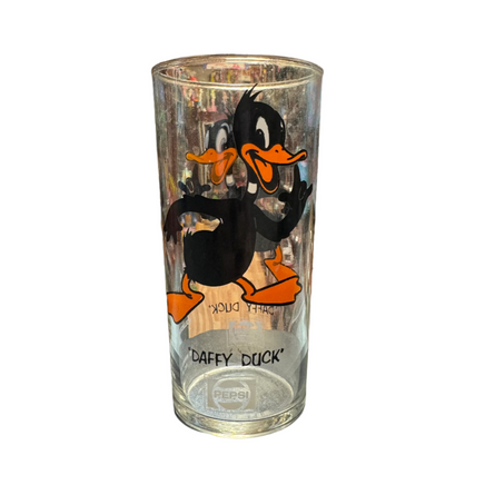 Daffy Duck Portrait (Vintage Happy Meal Glasses, Looney Tunes) - Bitz & Buttons