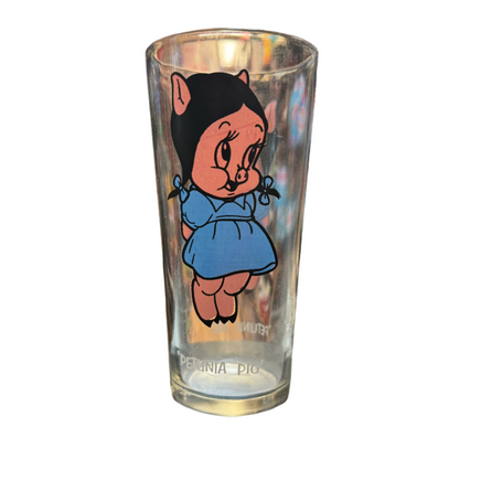 Petunia Pig Portrait (Vintage Happy Meal Glasses, Looney Tunes) - Bitz & Buttons
