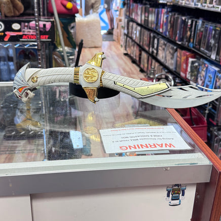Saba White Ranger Dagger (Vintage MMPR Power Rangers, Bandai) - Bitz & Buttons