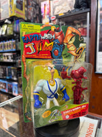 Defender of Earth Earthworm Jim (Playmates, Vintage Earthword Jim) SEALED - Bitz & Buttons