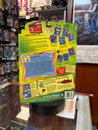 Defender of Earth Earthworm Jim (Playmates, Vintage Earthword Jim) SEALED - Bitz & Buttons