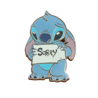 Stitch W/ Sorry Sign (Walt Disney World, Pin Traders)