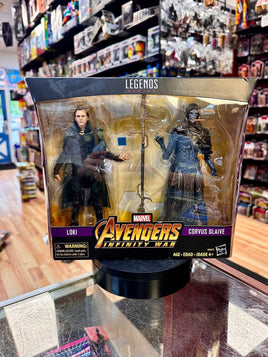 Loki & Corvious Glaive 2 Pack Infinity War (Marvel Legends, Hasbro) *SEALED* - Bitz & Buttons