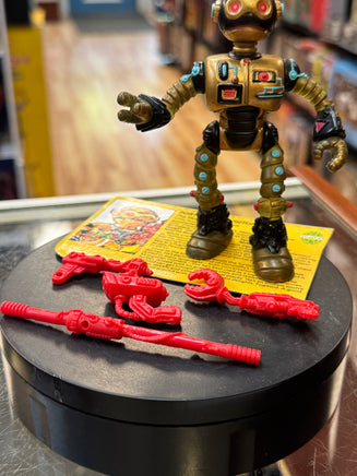 Fugitoid with File Card  (Vintage TMNT Ninja Turtles, Playmates) COMPLETE - Bitz & Buttons
