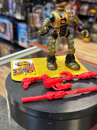 Fugitoid with File Card  (Vintage TMNT Ninja Turtles, Playmates) COMPLETE - Bitz & Buttons