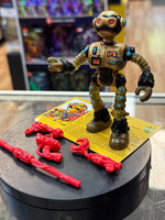 Fugitoid with File Card  (Vintage TMNT Ninja Turtles, Playmates) COMPLETE - Bitz & Buttons