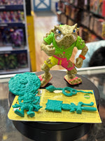 Napoleon Bonafrog with File Card  (Vintage TMNT Ninja Turtles, Playmates) COMPLETE - Bitz & Buttons