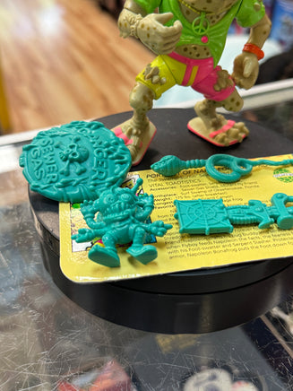 Napoleon Bonafrog with File Card  (Vintage TMNT Ninja Turtles, Playmates) COMPLETE - Bitz & Buttons