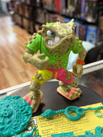 Napoleon Bonafrog with File Card  (Vintage TMNT Ninja Turtles, Playmates) COMPLETE - Bitz & Buttons