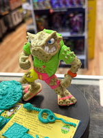 Napoleon Bonafrog with File Card  (Vintage TMNT Ninja Turtles, Playmates) COMPLETE - Bitz & Buttons