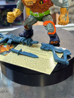 General Traag with File Card  (Vintage TMNT Ninja Turtles, Playmates) COMPLETE - Bitz & Buttons