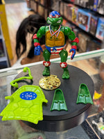 Olympic Swimmer Raphael  (Vintage TMNT Ninja Turtles, Playmates) COMPLETE - Bitz & Buttons