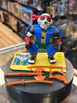Panda Khan with File Card (Vintage TMNT Ninja Turtles, Playmates) COMPLETE - Bitz & Buttons