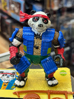 Panda Khan with File Card (Vintage TMNT Ninja Turtles, Playmates) COMPLETE - Bitz & Buttons