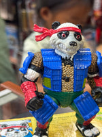 Panda Khan with File Card (Vintage TMNT Ninja Turtles, Playmates) COMPLETE - Bitz & Buttons