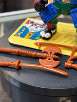 Panda Khan with File Card (Vintage TMNT Ninja Turtles, Playmates) COMPLETE - Bitz & Buttons