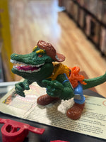 Leatherhead with File Card (Vintage TMNT Ninja Turtles, Playmates) COMPLETE - Bitz & Buttons