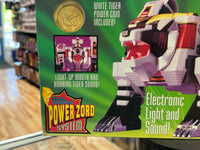 White Tigerzord with White Ranger (Vintage MMPR Power Rangers, Bandai) NEW - Bitz & Buttons