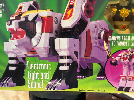 White Tigerzord with White Ranger (Vintage MMPR Power Rangers, Bandai) NEW - Bitz & Buttons