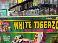 White Tigerzord with White Ranger (Vintage MMPR Power Rangers, Bandai) NEW - Bitz & Buttons