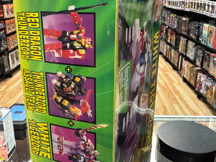 White Tigerzord with White Ranger (Vintage MMPR Power Rangers, Bandai) NEW - Bitz & Buttons