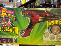 Power Gun & Sword with Morpher (Vintage MMPR Power Rangers, Bandai) NEW - Bitz & Buttons