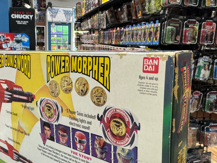 Power Gun & Sword with Morpher (Vintage MMPR Power Rangers, Bandai) NEW - Bitz & Buttons
