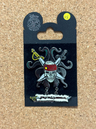 Cross Bones Pirates of the Caribbean  (Disney, Pin Traders) - Bitz & Buttons