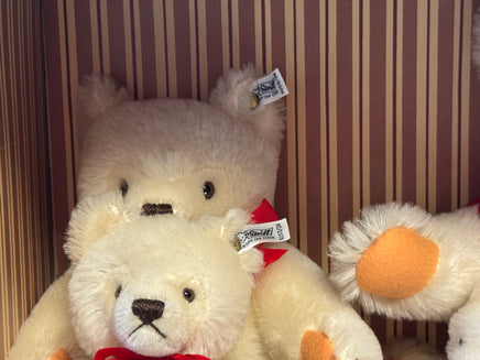 Tan Stuffed Bear Family with Box & Tags LE 26/203 (Vintage Steiff, German) - Bitz & Buttons