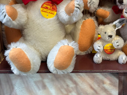 Tan Stuffed Bear Family with Box & Tags LE 26/203 (Vintage Steiff, German) - Bitz & Buttons