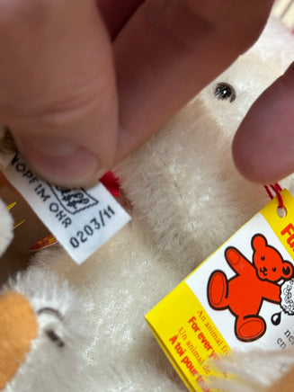 Tan Stuffed Bear Family with Box & Tags LE 26/203 (Vintage Steiff, German) - Bitz & Buttons