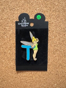 Tinkerbell with Letter  (Disney, Pin Traders) - Bitz & Buttons