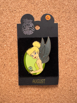 Tinkerbell with August Birth Stone (Disney, Pin Traders) - Bitz & Buttons