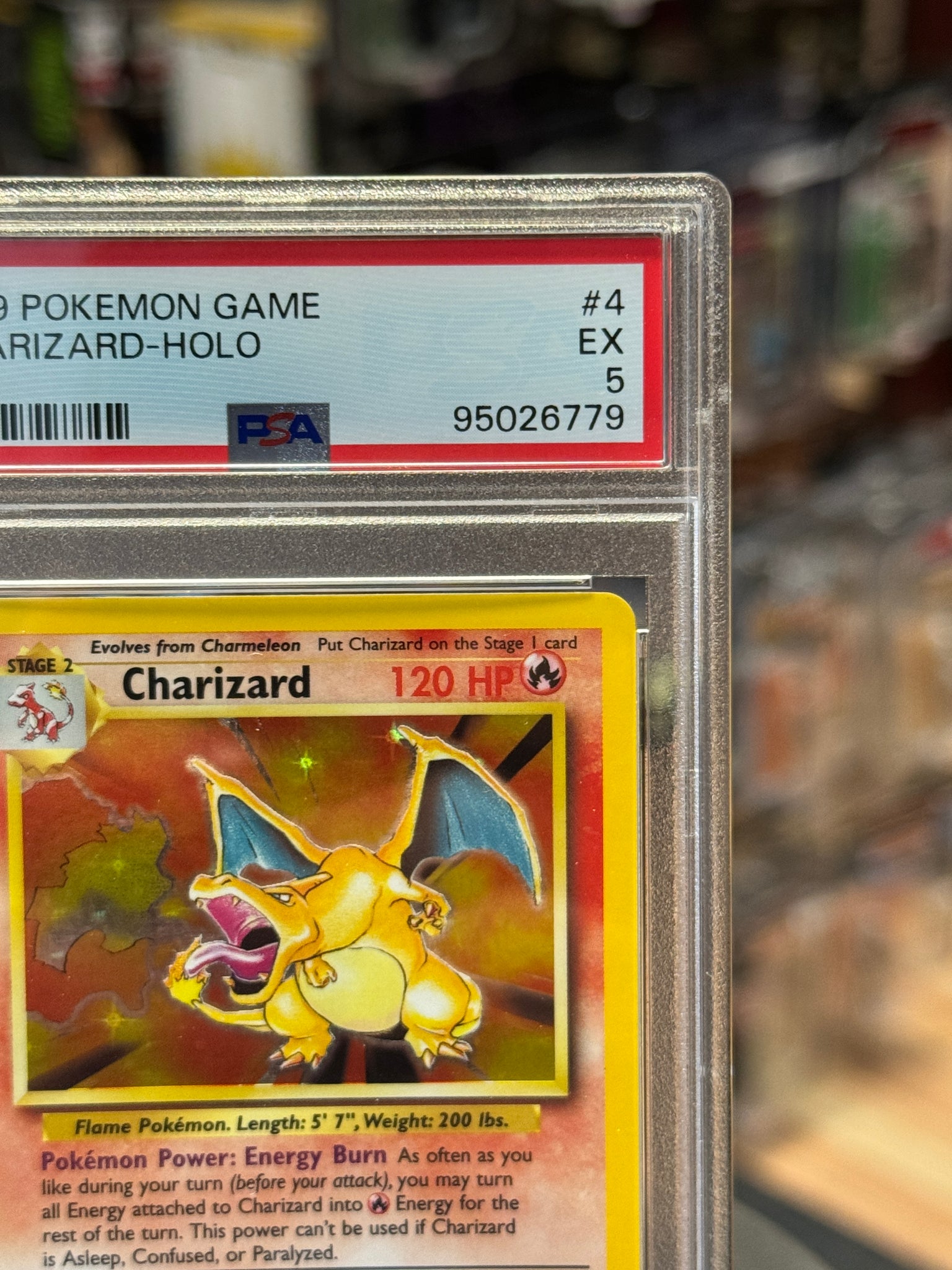 Charizard Holo 4/102 (Wizard, Pokemon 1999) ** PSA Graded 5 **| Bitz & Buttons Charizard Holo 4/102 (Wizard, Pokemon 1999) ** PSA Graded 5 **| Bitz & Buttons