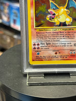 Charizard Holo 4/102 (Zauberer, Pokemon 1999) ** PSA-Bewertung 5 **