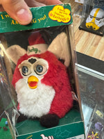 Xmas Santa Eyes Furby 8619 (Vintage Furby, Tiger Electronics) SEALED