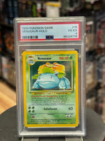 Venusaur Holo 15/102 (Zauberer, Pokemon 1999) ** PSA-Bewertung 4 ** 