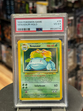 Venusaur Holo 15/102 (Wizard, Pokemon 1999) ** PSA Graded 4 **