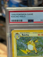 Raichu Holo 16/102 (Zauberer, Pokémon 1999) ** PSA-Bewertung 6 ** 